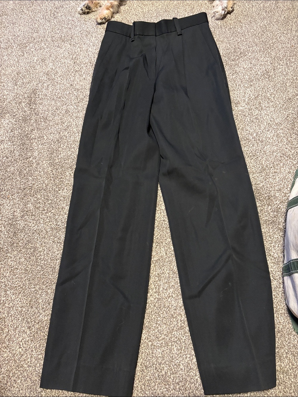 Marc Jacobs Black Pleated Dress Trousers